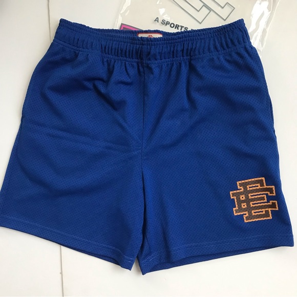 Eric Emanuel Royal Blue / Brown Mesh Shorts